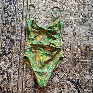 Green Paisley Skatie Riviera Swimsuit